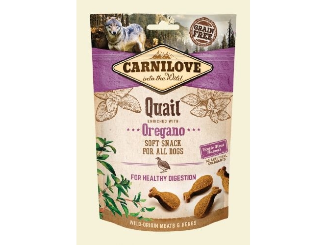 Carnilove Semi-Moist Snack Wachtel &Amp Oregano - Hundeleckerli Mit Wachtel Und Oregano - 200 G
