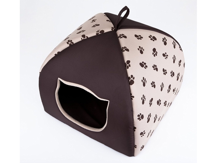 HOBBYDOG Igloo booth - Beige with paws R3