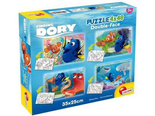 Lisciani Dobbeltsidede Puslespil 4X48 Brikker Elsker Dory