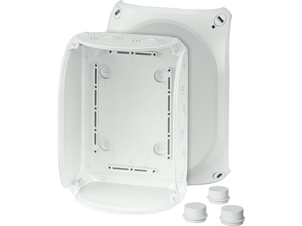 Hensel liitäntärasia 210 x 155 x 92 ilman liittimiä IP66 harmaa DK 1600 GZ (62000159)