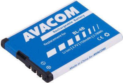 Battery Avacom Gsno-Bl4b-S750 For Nokia 6111 Li-Ion 3.7V 750Mah (Bl-4B Replacement)