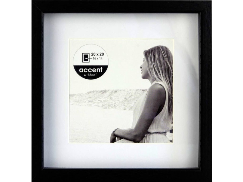 Nielsen Design 1115000 Bildwechselrahmen Papierformat: 20 X 20 Cm Schwarz