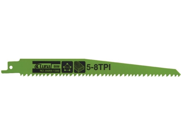 Luna Saber Saw Blade Bimetal For Wood And Plastic Tpi 5/8 200Mm 2Pcs. (200941250)