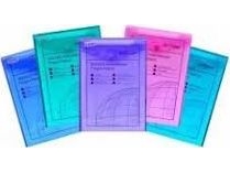 Donau A4 Dokumentenmappe Mit Druckverschluss Transparent Grün