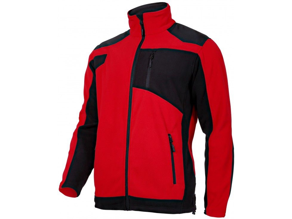 Lahti Pro Fleece tröja med förstärkningar röd/svart XL ( L4011504) | N - A | GameStuff