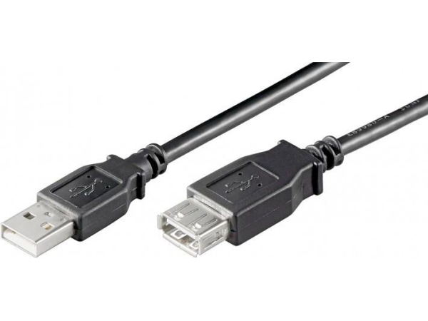 Goobay 68622, 0,3 M, Usb A, Usb A, Usb 2.0, Hanstik/Hunstik, Sort