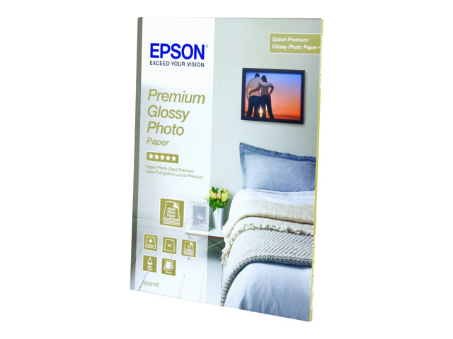 Epson Premium Glossy Photo Paper - Skinnende - 130 X 180 Mm - 255 G/M² - 30 Ark Fotopapir - For Ecotank Et-1810, 2810, 2811, 2814, 2815, 2820, 2825,