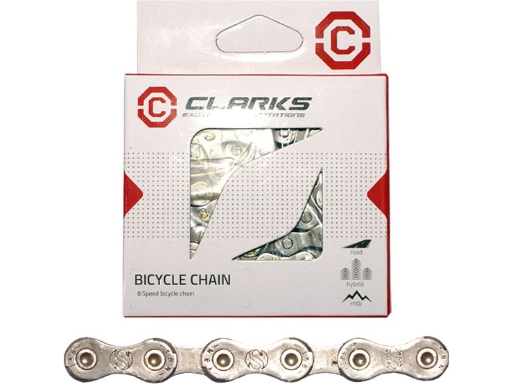 Clarks Kette Ybn C8 Shimano Campagnolo Sram - 8 Gänge - 1/2" X 3/32" - 116 Glieder - 7,1 Mm - Kettenschloss