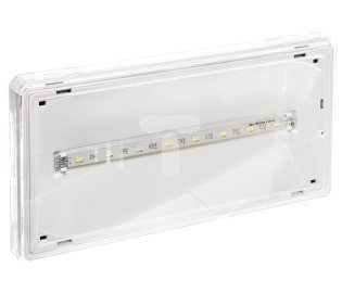 AWEX nødarmatur EXIT IP65 1W 1h to-funktion hvid ETE/1W/CSA/X/WH - ETE/1W/CSA/X/WH