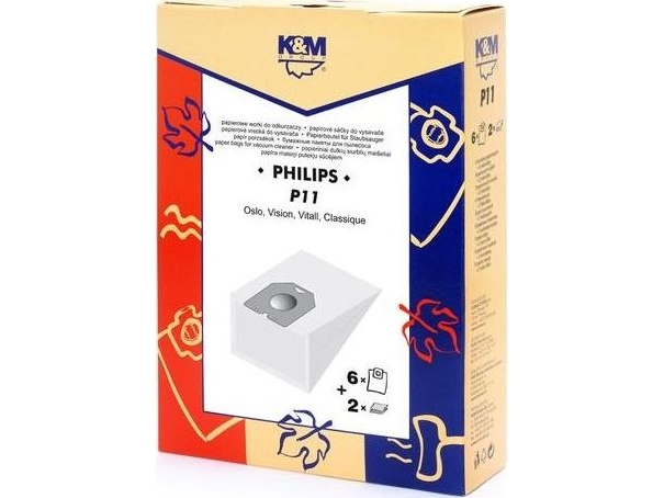 K&M Staubsaugerbeutel Philips Oslo (4 Stück)