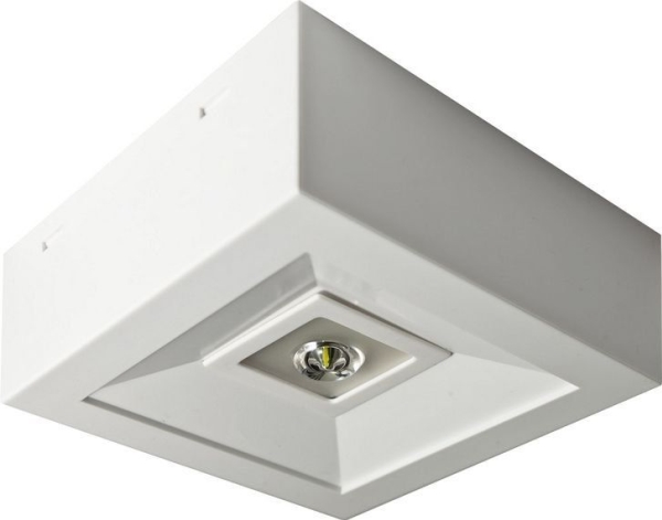 AWEX LED nødarmatur 3W 1t LOVATO N ECO LED 3W (opt. åben) en-funktion hvid LVNO/3W/ESE/X/WH