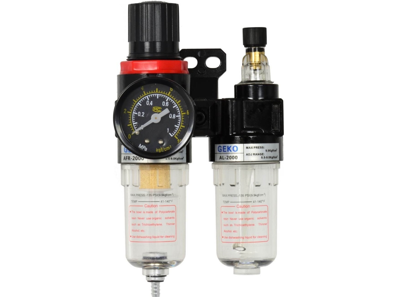 GEKO Reducer ilmansuodattimella + kuivauslaite 1/4 (60)