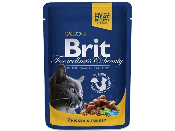 Brit Premium Katte-Godbidder Med Kylling & Kalkun 100 G