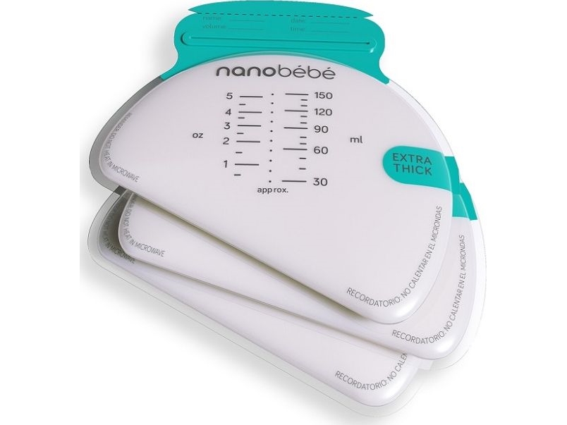 Nanobebe Maišeliai motinos pienui/maistui laikyti - 50 vnt.