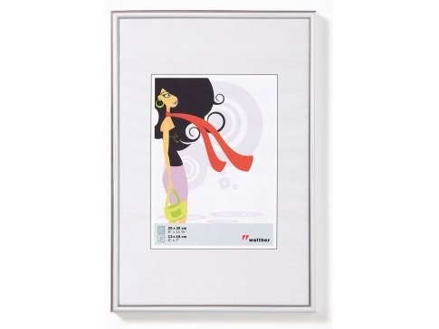 Walther Design Kv330s - Einzelbilderrahmen - Kunststoff - Silber - Wand - 18 X 18 Cm - 310 Mm