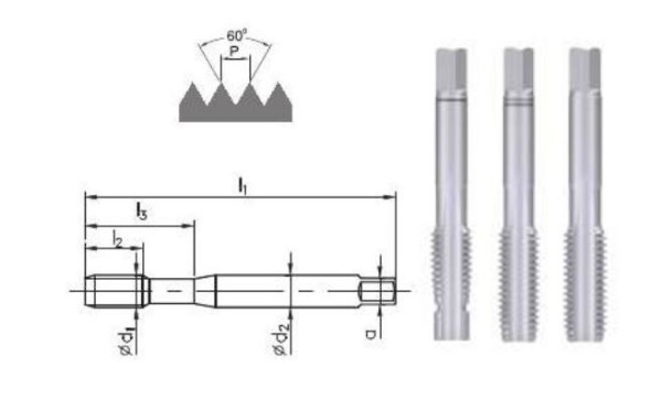 Handgewindebohrer Fanar M8 3-Tlg. (A2-235801-0080)