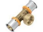 KAN-therm T-putki GZ 16 x 2 / 1/2 puristusrenkaalla (K-903000)