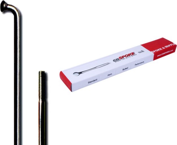 Cn Spoke STD14 2.0-2.0-2.0 eger i rustfrit stål 302 mm sortering + nipler 144 stk.