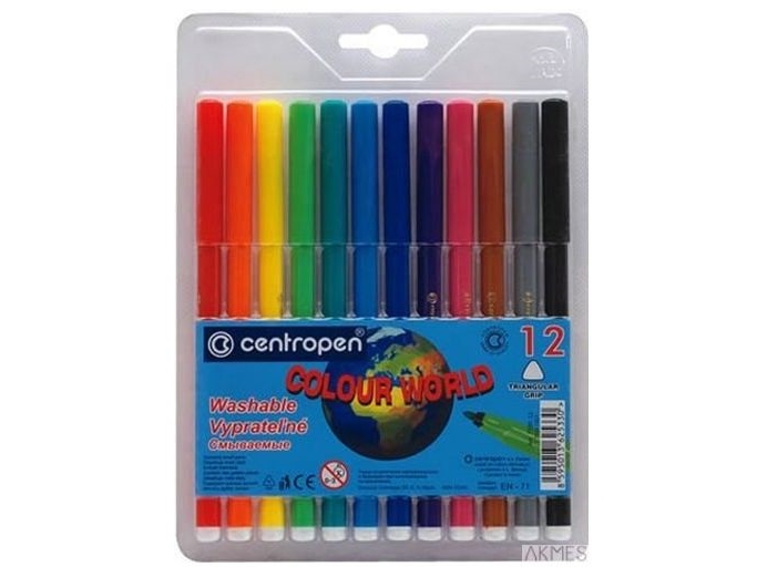 Centropen Flamaster 12Szt. Colour World (7550/12/Tp-12)