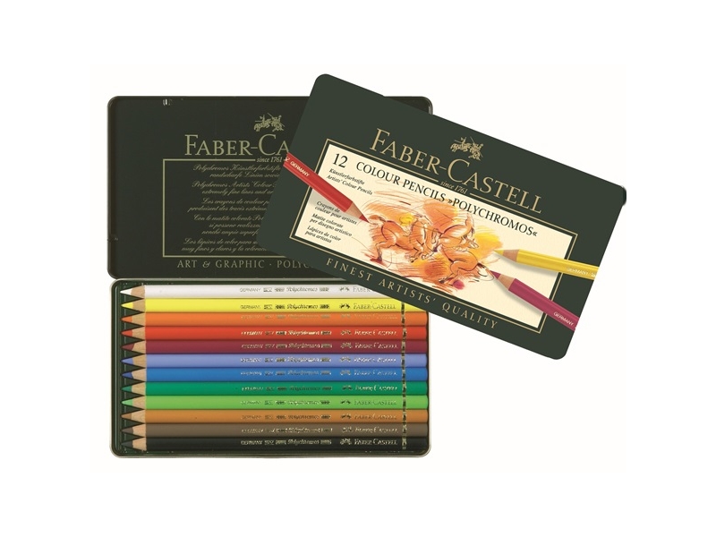 Faber-Castell Polychromos - Farvet blyant - 3.8 mm (pakke med 12)