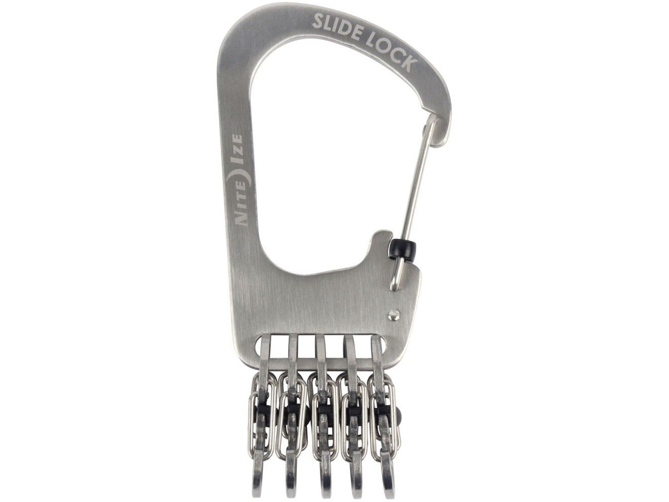 Nite Ize SlideLock rostfritt stål + 5x mikrokarbinhake (KCK-11-R3) | Sport & Träning - Sportskläder - Fanshop & Merchandise | GameStuff
