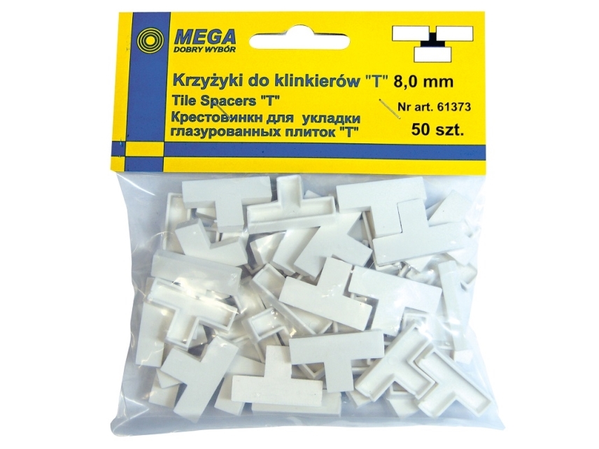 Mega afstandskryds til klinker type T 10 mm 40 stk. (61374)