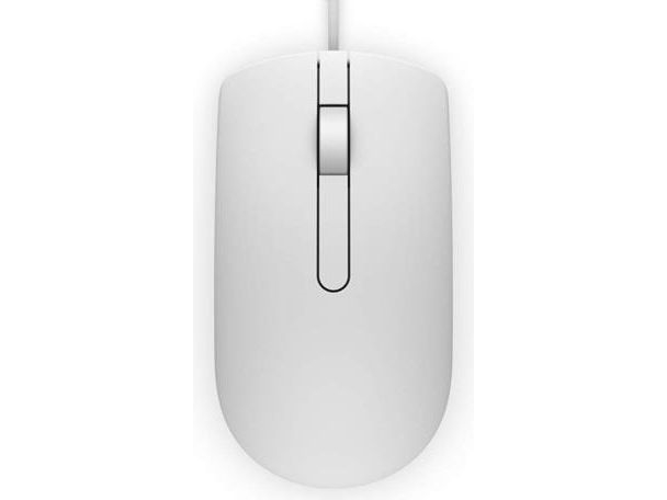 Dell Kit Mouse Usb 3 Buttons Optical White Ms116 - Maus (W9hpc)