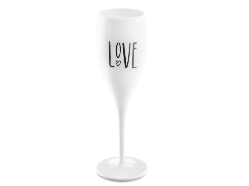 Koziol 3780525, Champagne Fløjte, Plast, Hvid, 5,7 Cm, 191 Mm, Kasse