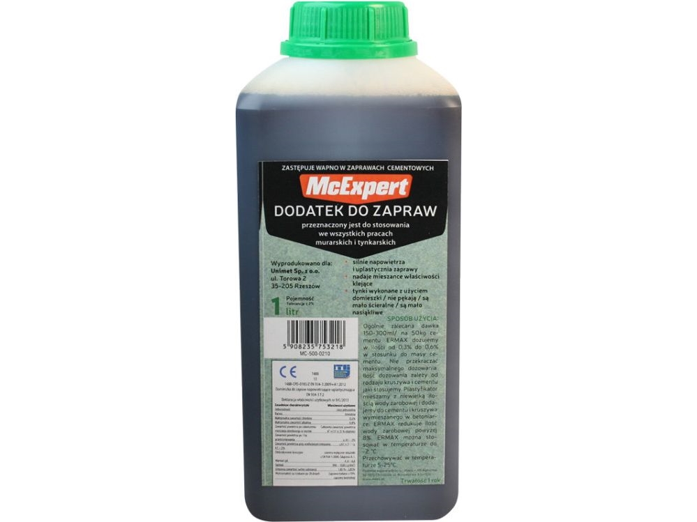Mcexpert Mortertilskud Som Erstatning For Kalk 1L (Mc-500-0210)