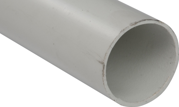 Marmat stiv installationsrør glat RL 32 EKO hvid (68019)