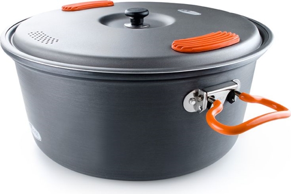 GSI Outdoors 50194, Burk, Gjuten aluminium, 4,7 l, Gr&aring;, Orange, Silikon