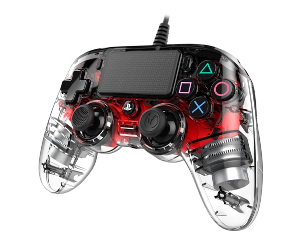 Nacon Ps4ofcpadclred, Gamepad, Pc, Playstation 4, Schaltfläche Optionen, Schaltfläche Teilen, Analog / Digital, Kabelgebunden, Usb
