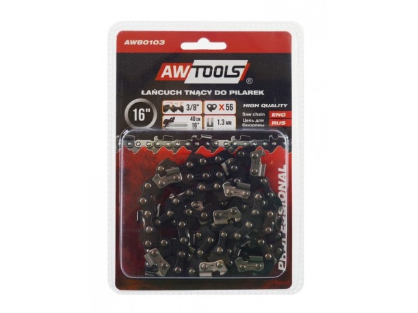 AW-Tools AWTOOLS PJOVIMO GRANDINĖ 40cm/ 56/3/8/1.3 / Juodas LINE