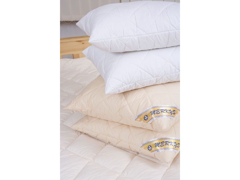 Pillow Merkys, 68 X 68 Cm, 100% Cotton Filling, 100% Sheep Wool Filling, 800 G