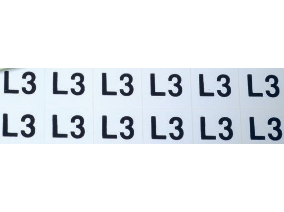 Ergom selvklæbende mærker ZS D12 / L3 16 x 11,5 mm (E04ZP-02030400700)