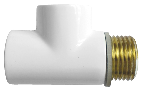 Ferro T-Stykke 1/2" Til Varmelegeme Hvid (T-Kus.1)
