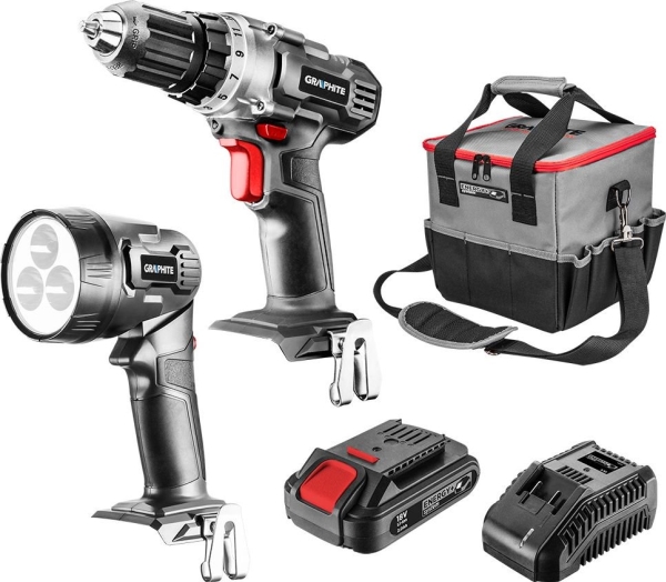 Akkuschrauber-Set 18V Graphite 58G016