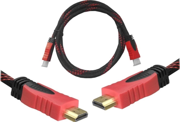 Lexton Hdmi-Hdmi Kabel 1.5M Rot V1.4 Geschlossen - Rtv002754