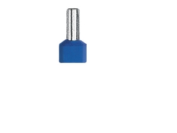 Erko Tv Fortinnet Dobbelt Sleeve Terminal 2X0.75Mm2 17X10mm 100Stk - Te_0.75-10/100