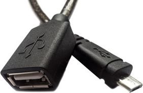 Unitek - Usb-Adapter - Usb (Hun) Til Micro-Usb Type B (Han) - Usb 2.0 Otg - 20 Cm - Sort