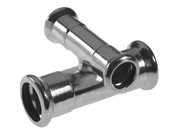 KAN-therm 90° läpivientiliitin 22x15x22x15mm teräs - 620290.0