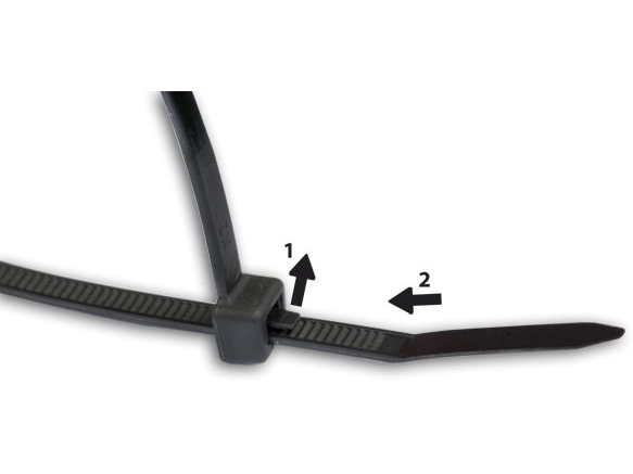 Japro Kabelorganizer Spannband 150X4,8 Mm Schwarz 100 Stk (818)