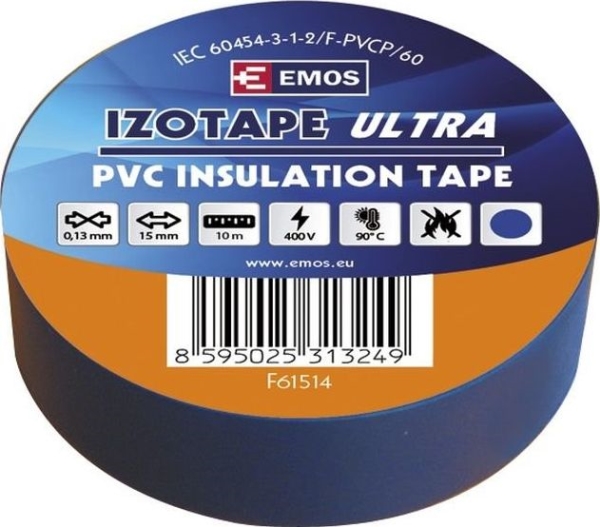Emos Pvc-Isolerbånd Blå Izotape Ultra 15/10