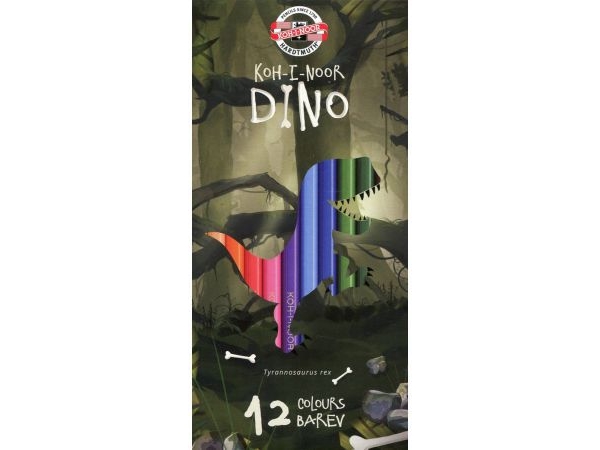 Koh I Noor Buntstifte 12 Farben Dino
