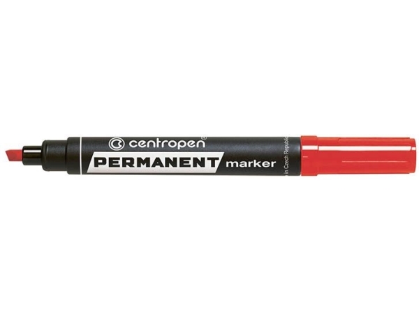 Centropen Roter Permanentmarker, Abgeschnittene Spitze 1,00-4,60 Mm (585760104)