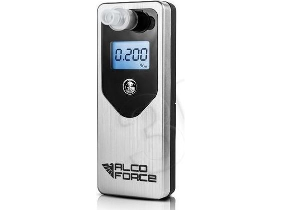 Alcoforce Evo Elektrochemischer Atemalkoholtester - Silber + Etui
