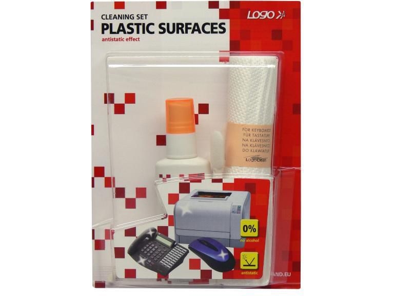 Cleaner Komlektas Plastic Cleaner, 50 Ml Spray, 10 Klude, 3 Applikatorer, Logo