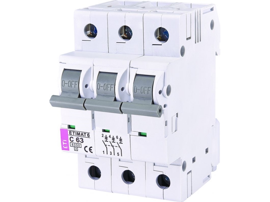 Eti-Polam Etimat6 3P C63 Udløsning Nmp - 002145522
