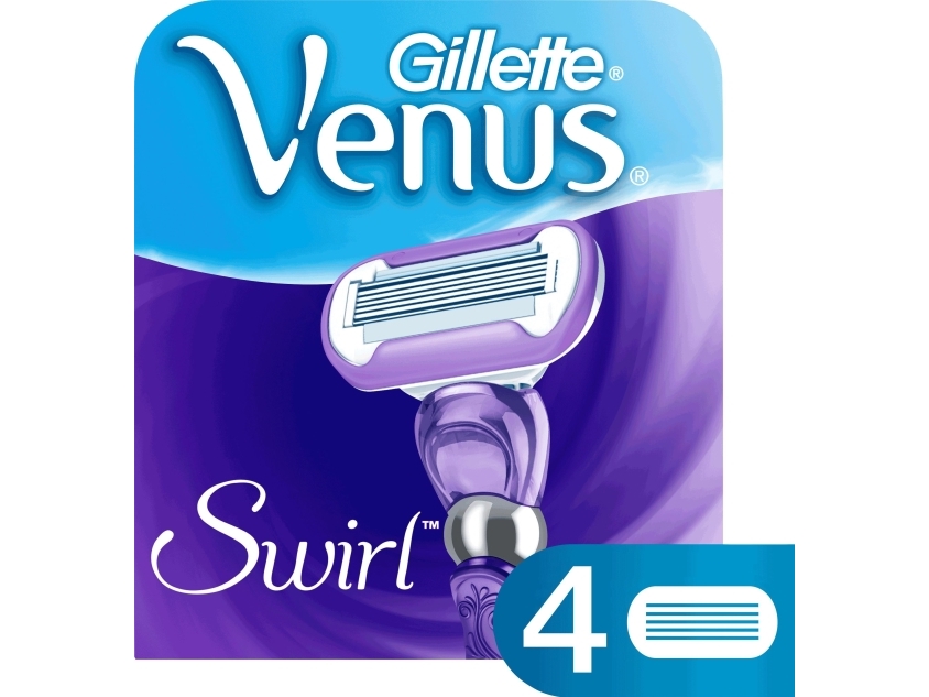 Gillette Venus Swirl Extra Smooth udskiftningshoveder 4 stk