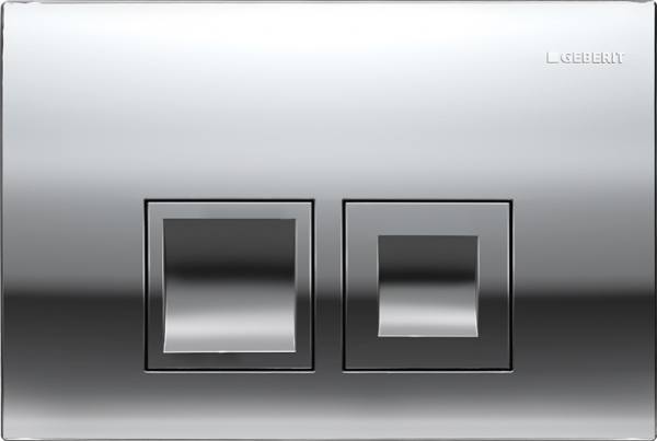 Delta 50 betjeningsplade, blankforkromet